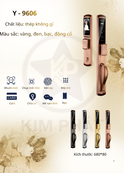 Khóa cửa cổ điển - Mã: Y-9606